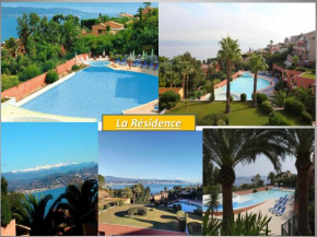 Appartement 6 personnes vue mer Baie de Cannes - Antibes